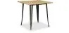 Table à manger carrée industrielle - Bois et métal - Stylix image 9