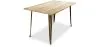Table à manger rectangulaire - Design industriel - Bois - Troy image 9