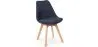 Chaise de salle à manger tapissée de tissu - Style scandinave - Denisse image 9
