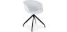 Chaise de bureau tapissée avec accoudoirs - Chaise de bureau noire et blanche - Jodie image 9