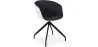 Chaise de bureau tapissée avec accoudoirs - Chaise de bureau noire et blanche - Jodie image 9