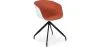 Chaise de bureau tapissée avec accoudoirs - Chaise de bureau noire et blanche - Jodie image 9