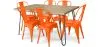 Pack Table à Manger - Design Industriel 150cm + Pack de 6 Chaises à Manger - Design Industriel - Hairpin Stylix image 9