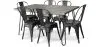 Pack Table à manger - Design industriel 150cm + Pack de 6 chaises à manger - Design industriel - Hairpin Stylix image 9