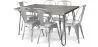 Pack Table à manger - Design industriel 150cm + Pack de 6 chaises à manger - Design industriel - Hairpin Stylix image 9