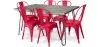 Pack Table à manger - Design industriel 150cm + Pack de 6 chaises à manger - Design industriel - Hairpin Stylix image 9