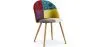 Chaise de salle à manger tapissée en patchwork - Style scandinave - Ray image 9