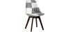 Chaise de salle à manger - tapissée en patchwork noir et blanc - Nouvelle édition - Sam image 9