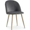 Chaise de salle à manger - Tapissée de velours - Style scandinave - Evelyne image 9