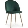 Chaise de salle à manger - Tapissée de velours - Style scandinave - Evelyne image 9
