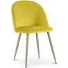 Chaise de salle à manger - Tapissée de velours - Style scandinave - Evelyne image 9