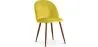 Chaise de salle à manger - Tapissée de velours - Design scandinave - Evelyne image 9