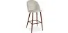 Tabouret tapissé en velours - Design scandinave - Evelyne image 9