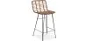 Tabouret de bar en rotin avec dossier - Boho Bali Design - 75cm - Catori image 9
