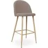 Tabouret tapissé en tissu - design scandinave - 76cm - Evelyne image 9