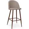 Tabouret rembourré en tissu - Design scandinave - 76cm - Evelyne image 9