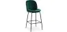 Tabouret en velours avec dossier - Design rétro - Elias image 9