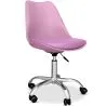 Chaise de bureau à roulettes - Chaise de bureau pivotante - Tulip image 9