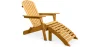 Chaise de terrasse avec repose-pieds - Chaise de jardin en bois - Adirondack image 9