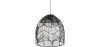 Lampe de plafond en rotin noir - Lampe suspendue au stile Boho Bali - Le image 9
