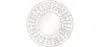 Miroir Mural - Design Rond Blanc Boho Bali (60 cm) - Lenai image 9