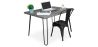 Ensemble de Bureau - Design Industriel 120cm - Hairpin + Chaise de Salle à Manger - Stylix image 9