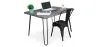Ensemble de Bureau - Design Industriel 120cm - Hairpin + Chaise de Salle à Manger - Stylix image 9