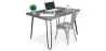 Ensemble de Bureau - Design Industriel 120cm - Hairpin + Chaise de Salle à Manger - Stylix image 9