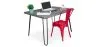 Ensemble de Bureau - Design Industriel 120cm - Hairpin + Chaise de Salle à Manger - Stylix image 9