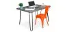 Ensemble de Bureau - Design Industriel 120cm - Hairpin + Chaise de Salle à Manger - Stylix image 9