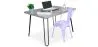 Ensemble de Bureau - Design Industriel 120cm - Hairpin + Chaise de Salle à Manger - Stylix image 9