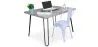 Ensemble de Bureau - Design Industriel 120cm - Hairpin + Chaise de Salle à Manger - Stylix image 9