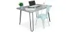 Ensemble de Bureau - Design Industriel 120cm - Hairpin + Chaise de Salle à Manger - Stylix image 9