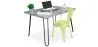 Ensemble de Bureau - Design Industriel 120cm - Hairpin + Chaise de Salle à Manger - Stylix image 9
