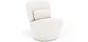 Fauteuil design En Bouclette Fausse Fourrure Tapissée - Boucles Blanches - Carla image 9