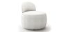 Fauteuil Design En Bouclette Fausse Fourrure Tapissée - Boucles Blanches - Melanie image 9