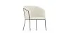 Fauteuil avec accoudoirs En Bouclette Fausse Fourrure Tapissée - Boucles Blanches - Miusen image 9
