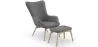 Fauteuil avec Repose-Pieds - Revêtement en Lin - Huda image 9