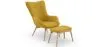 Fauteuil avec Repose-Pieds - Revêtement en Lin - Huda image 9