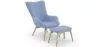 Fauteuil avec Repose-Pieds - Revêtement en Lin - Huda image 9