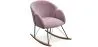  Fauteuil à Bascule avec Accoudoirs - Revêtu en Velours - Freia image 9