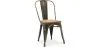 Chaise de salle à manger - Design industriel - Acier et bois - Nouvelle édition - Stylix image 9
