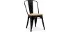 Chaise de salle à manger - Design industriel - Acier et bois - Nouvelle édition - Stylix image 9