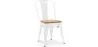 Chaise de salle à manger - Design industriel - Acier et bois - Nouvelle édition - Stylix image 9