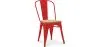 Chaise de salle à manger - Design industriel - Acier et bois - Nouvelle édition - Stylix image 9