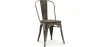 Chaise de salle à manger - Design industriel - Acier et bois - Nouvelle édition - Stylix image 9