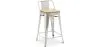 Tabouret de bar avec dossier - Design industriel - Bois et acier - 60cm - Nouvelle édition - Stylix image 9