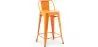 Tabouret de bar avec dossier - Design industriel - 60cm - Nouvelle édition - Stylix image 9