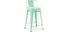 Tabouret de bar avec dossier - Design industriel - 60cm - Nouvelle édition - Stylix image 9