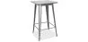 Table tabouret carrée - Design industriel - 100 cm - Galla image 9